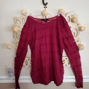 Forever 21 long, lacy shirt